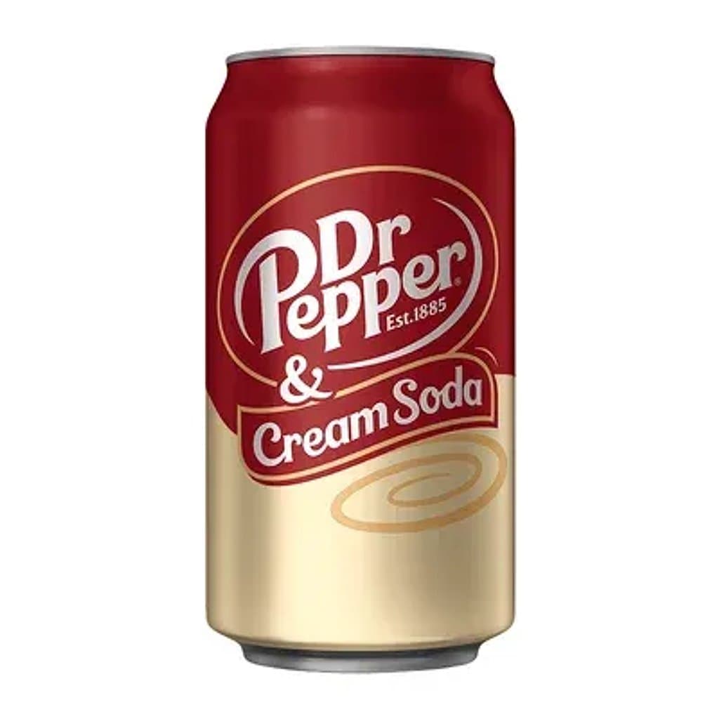 Dr. Pepper Cream Soda ZERO газированный напиток, 355 мл.