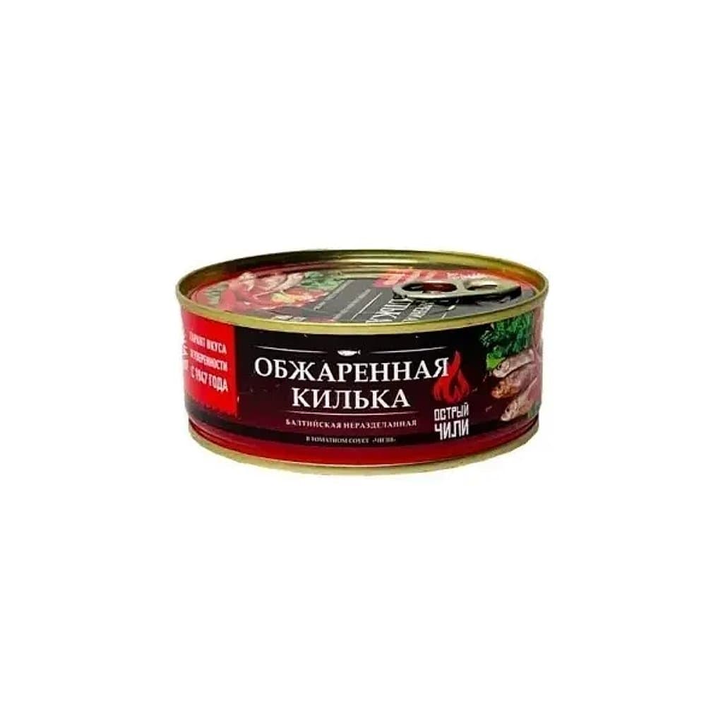 Килька обжаренная За Родину в томатном соусе чили, 240г