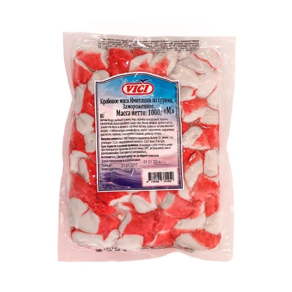 Крабовое мясо VICI 1 кг.