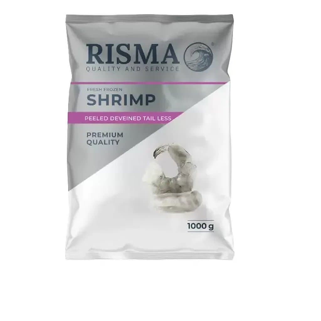Креветки Risma очищенные 31/40 замороженные 1 кг