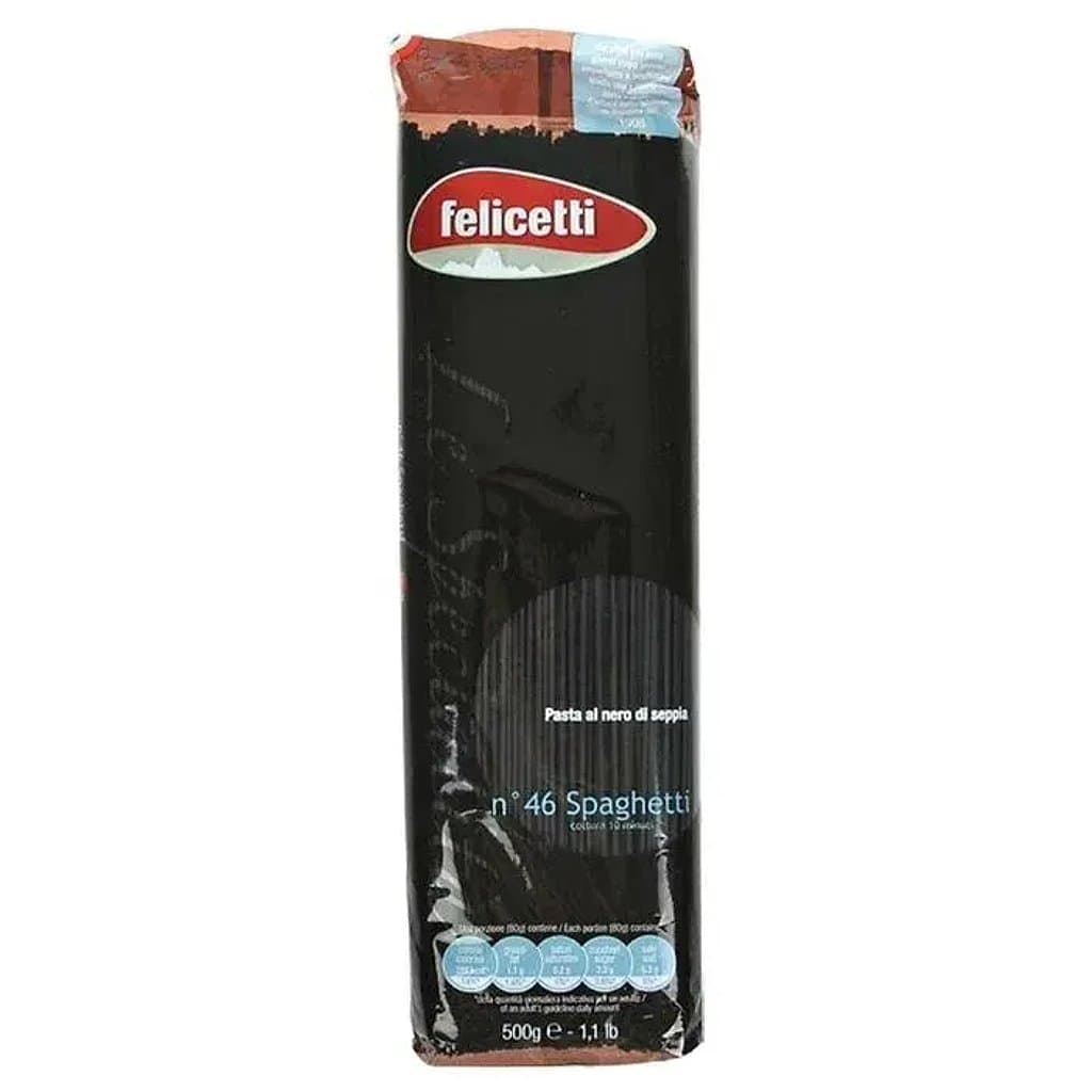 Макароны Felicetti Spaghetti № 46 с чернилами каракатицы 500 г.