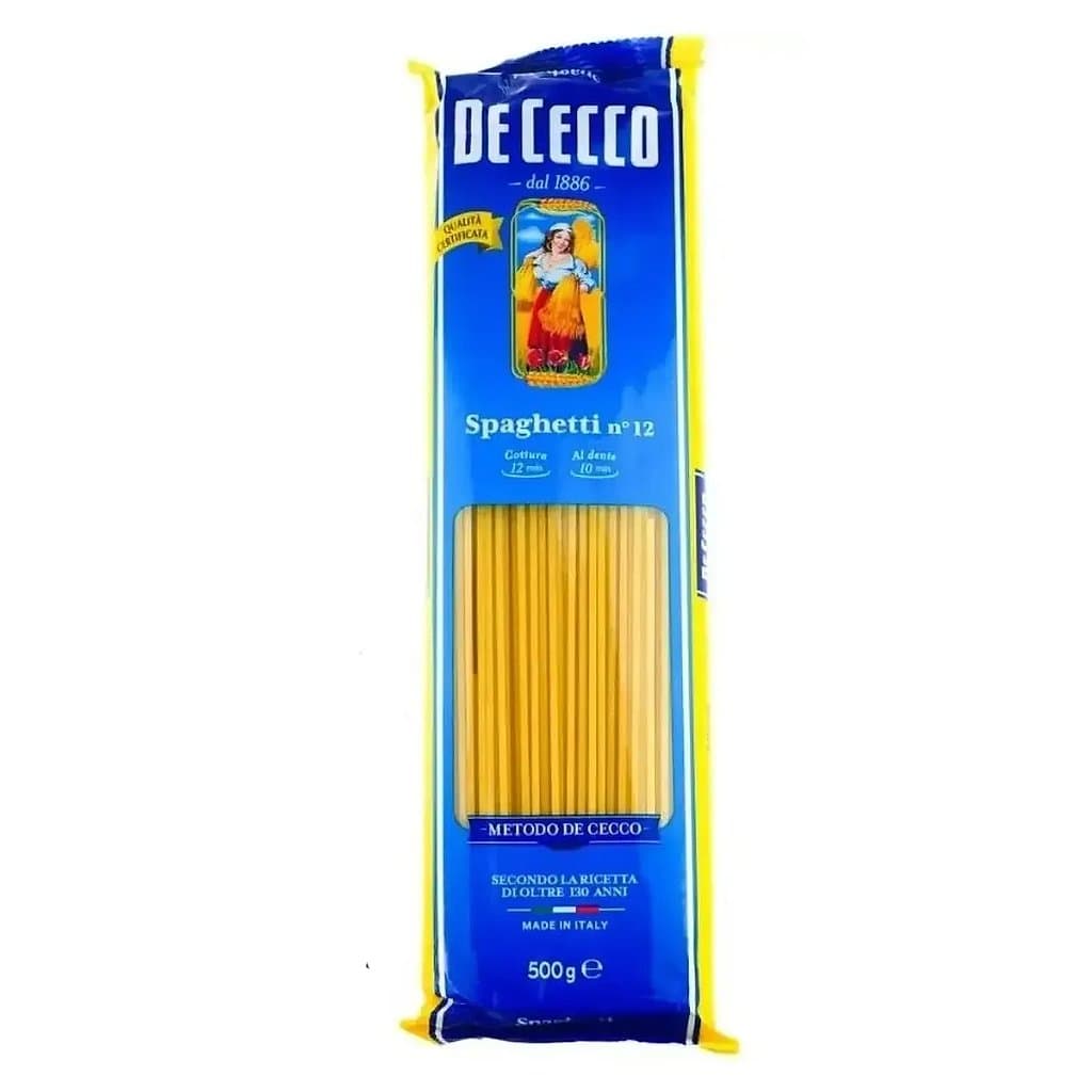 Макароны спагетти De Cecco Spaghetti №12, 500 гр.