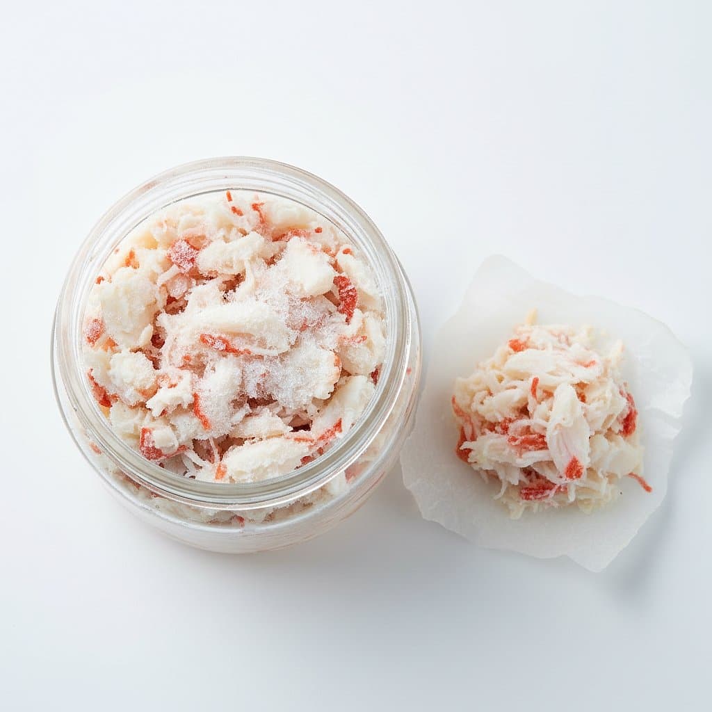 Салатное мясо камчатского краба зам.