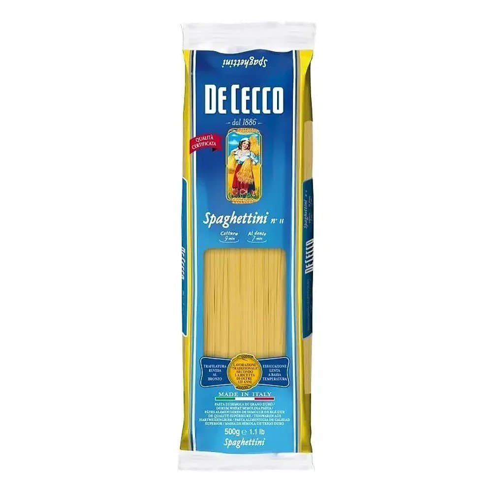 Макароны спагетти De Cecco No 11 Spaghettini 500 г