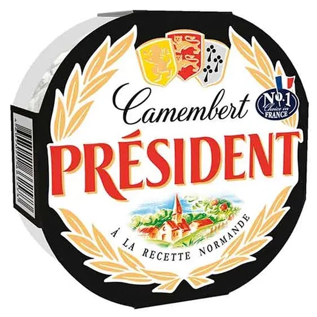 Сыр мягкий President Камамбер с белой плесенью 45%, 125 г.